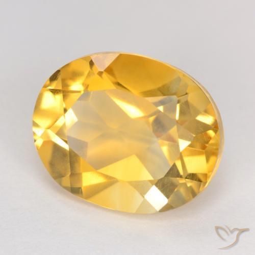 Citrino Oro medio naturale da 3.49 ct, Ovale, VVS-VS