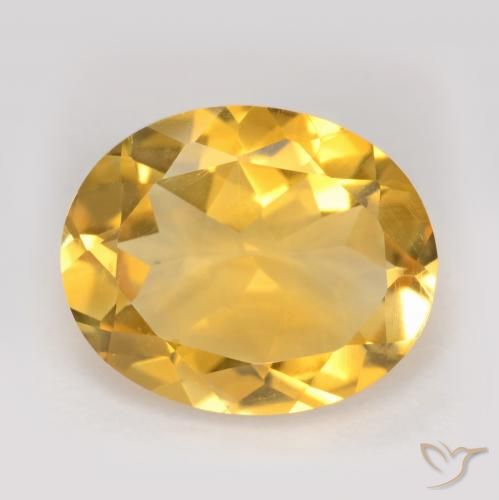 2.94ct Naturale Dorato Citrino, Ovale, VS