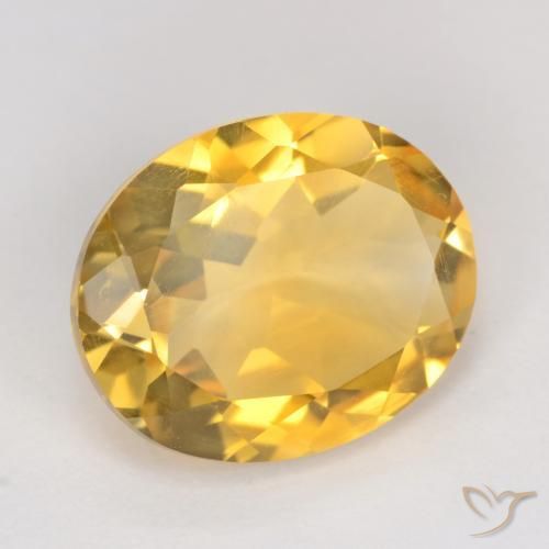 Citrino Dorato naturale da 2.94 ct, Ovale, VS