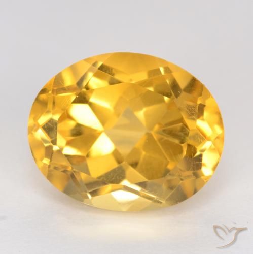 3.93ct Naturale Oro medio Citrino, Ovale, VVS-VS