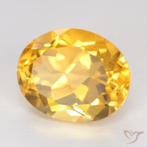 Citrino Oro medio naturale da 3.93 ct, Ovale, VVS-VS