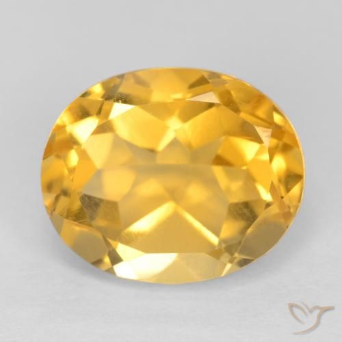 3.85ct Naturale Oro brillante Citrino, Ovale, VS