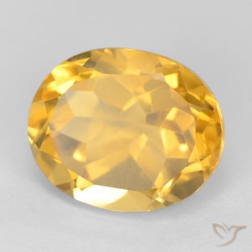 Citrino Oro brillante naturale da 3.85 ct, Ovale, VS