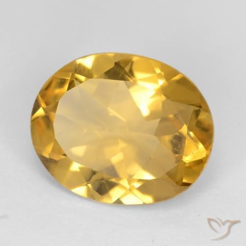 Citrino Oro profondo naturale da 2.79 ct, Ovale, VVS-VS
