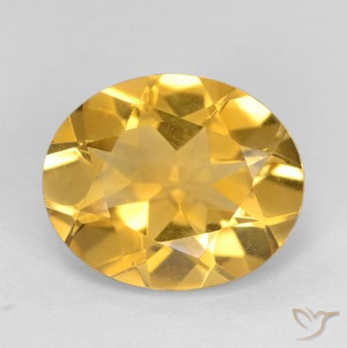 3.06ct Naturale Dorato medio Citrino, Ovale, VVS-VS