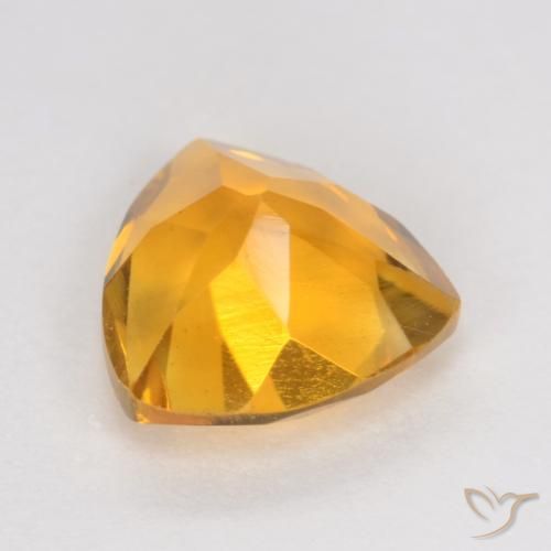 Citrino Dorato scuro naturale da 1.02 ct, Taglio trillion, VS