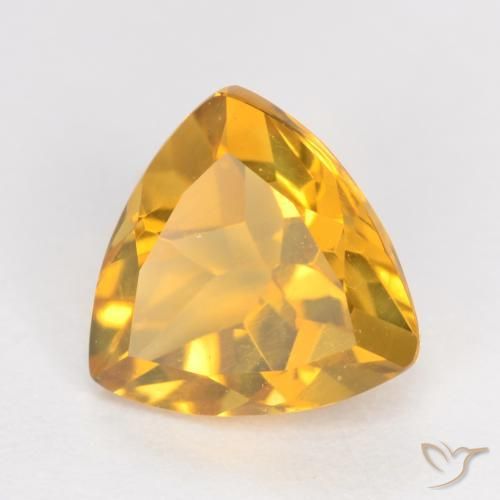 Citrino Dorato scuro naturale da 1.13 ct, Taglio trillion, VS