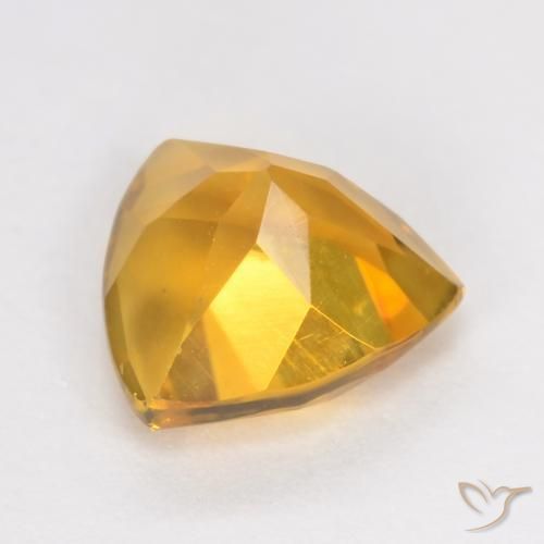 Citrino Dorato scuro naturale da 1.13 ct, Taglio trillion, VS