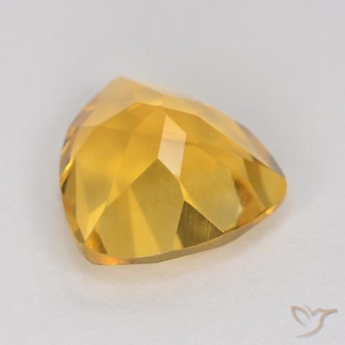 Citrino Dorato medio naturale da 1.10 ct, Taglio trillion, VS