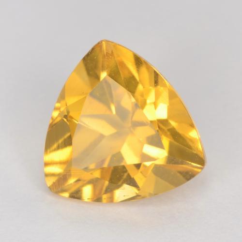 Citrino Arancio dorato naturale da 1.07 ct, Taglio trillion, VS