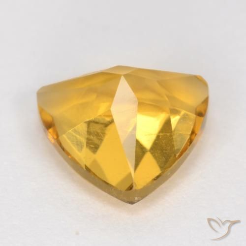 Citrino Dorato medio naturale da 1.06 ct, Taglio trillion, VS