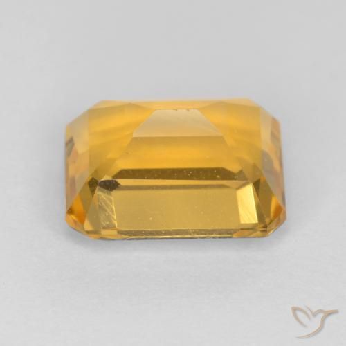 Citrino Arancio Dorato Profondo naturale da 1.58 ct, Ottagonale / Taglio smeraldo, VVS-VS