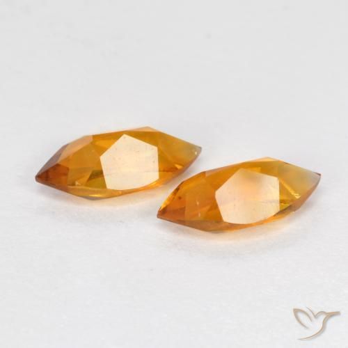 Gemme di Citrino Arancio Medio naturale da 0.94 ct, Taglio marquise, VS