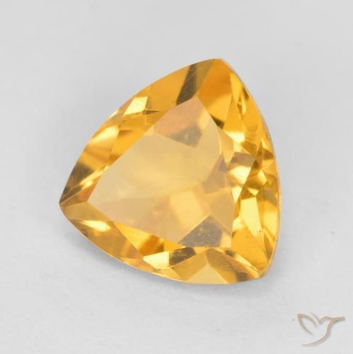 Citrino Dorato medio naturale da 1.12 ct, Taglio trillion, VS