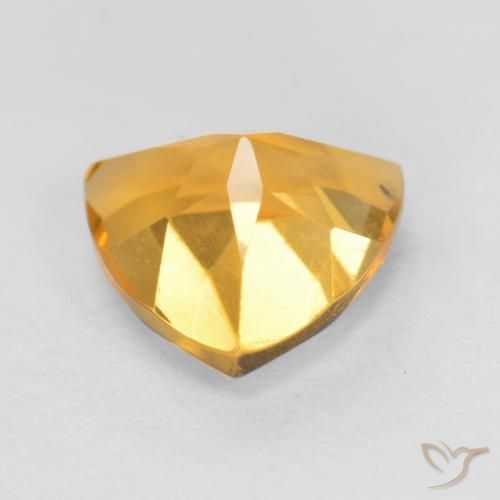 Citrino Dorato medio naturale da 1.12 ct, Taglio trillion, VS