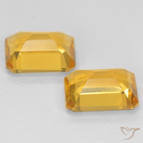 Gemme di Citrino Dorato medio naturale da 2.78 ct, Ottagonale / Taglio smeraldo, VVS-VS