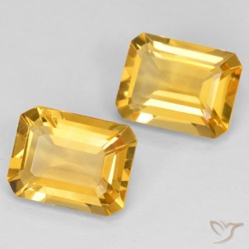 Gemme di Citrino Dorato medio naturale da 2.83 ct, Ottagonale / Taglio smeraldo, VS