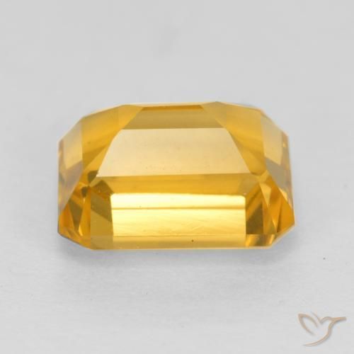 Citrino Dorato medio naturale da 1.73 ct, Ottagonale / Taglio smeraldo, VS