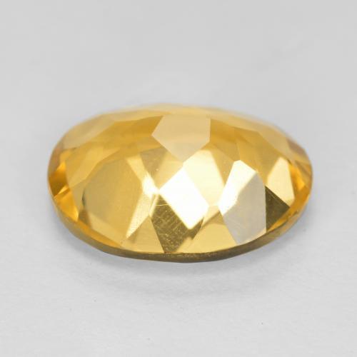 Citrino naturale dorato da 3,01 ct, taglio ovale, VS