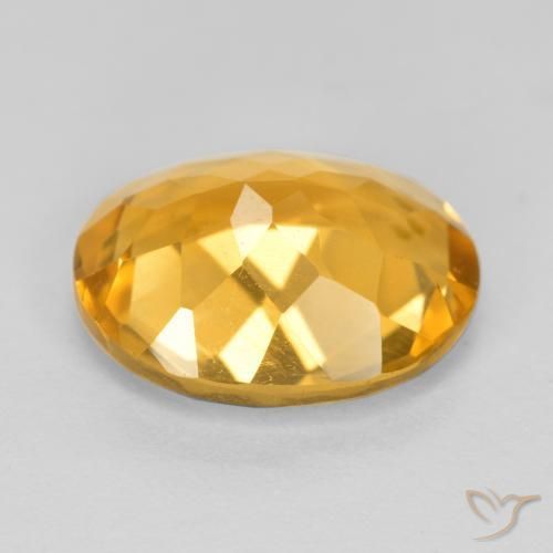Citrino Arancio Dorato Profondo naturale da 3.17 ct, Ovale, VS