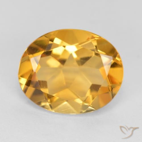 3.09ct Naturale Dorato scuro Citrino, Ovale, VS