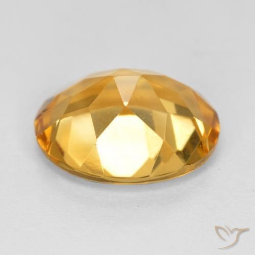 Citrino Dorato scuro naturale da 3.09 ct, Ovale, VS
