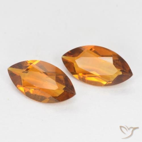 Gemme di Citrino Arancio Medio naturale da 1.01 ct, Taglio marquise, VS