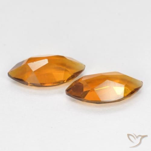 Gemme di Citrino Arancio Medio naturale da 1.01 ct, Taglio marquise, VS