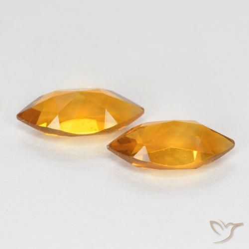 Gemme di Citrino Arancio-Oro naturale da 0.99 ct, Taglio marquise, VS