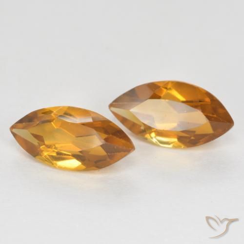 Gemme di Citrino Marrone arancio naturale da 1.18 ct, Taglio marquise, VS