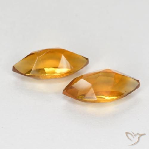 Gemme di Citrino Marrone arancio naturale da 1.18 ct, Taglio marquise, VS