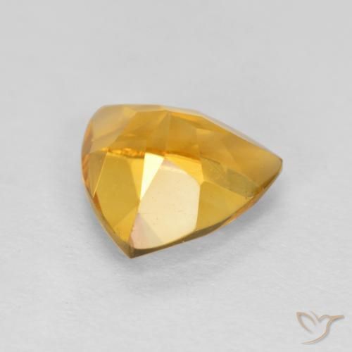 Citrino Dorato medio-scuro naturale da 0.95 ct, Taglio trillion, VS