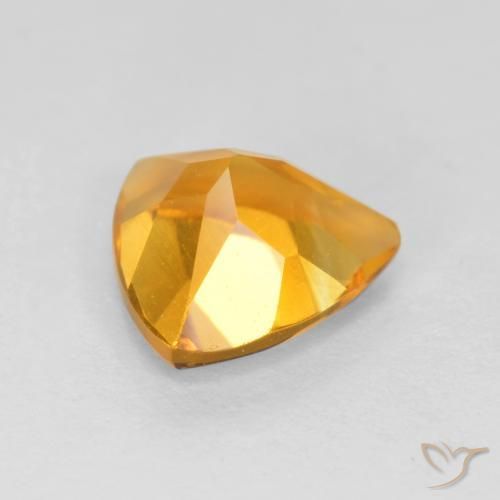 Citrino Arancio Medio naturale da 1.07 ct, Taglio trillion, VS
