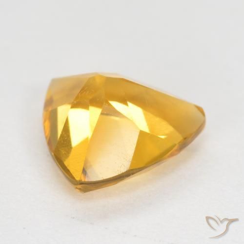 Citrino Dorato scuro naturale da 0.92 ct, Taglio trillion, VS