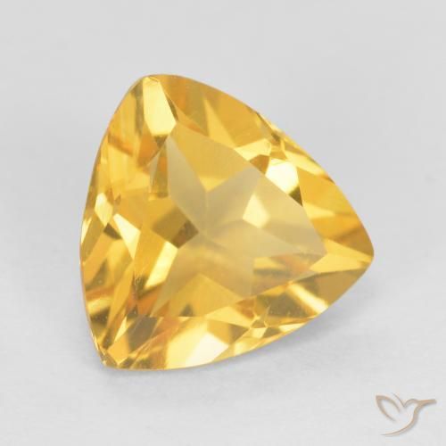 Citrino Oro brillante naturale da 0.90 ct, Taglio trillion, VS