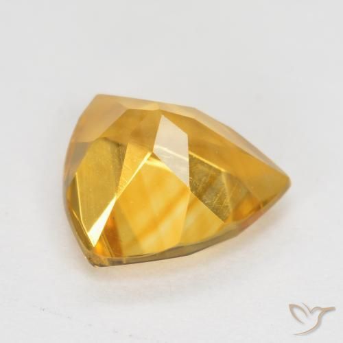 Citrino Oro brillante naturale da 0.93 ct, Taglio trillion, VS
