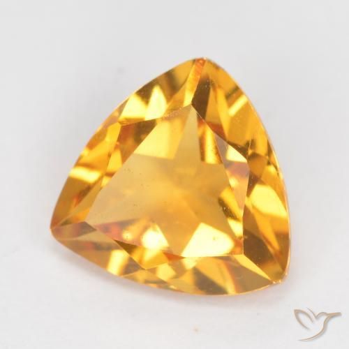 Citrino Dorato medio naturale da 1.02 ct, Taglio trillion, VS