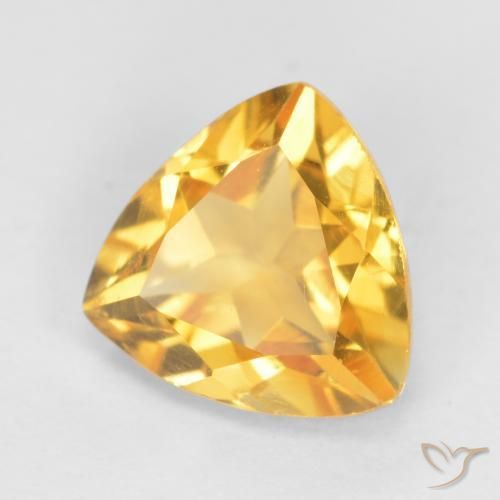 Citrino Oro brillante naturale da 1.07 ct, Taglio trillion, VS