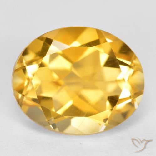 3.71ct Naturale Oro medio Citrino, Ovale, VS