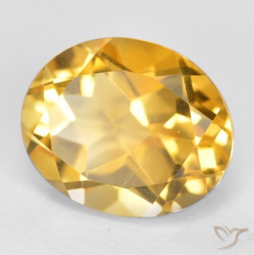 Citrino Oro medio naturale da 3.71 ct, Ovale, VS