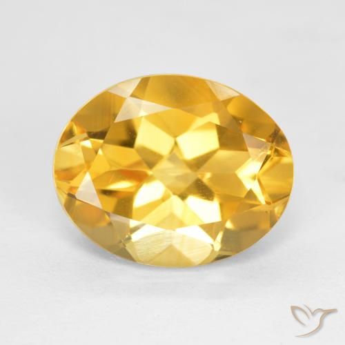 3.38ct Naturale Oro brillante Citrino, Ovale, VS