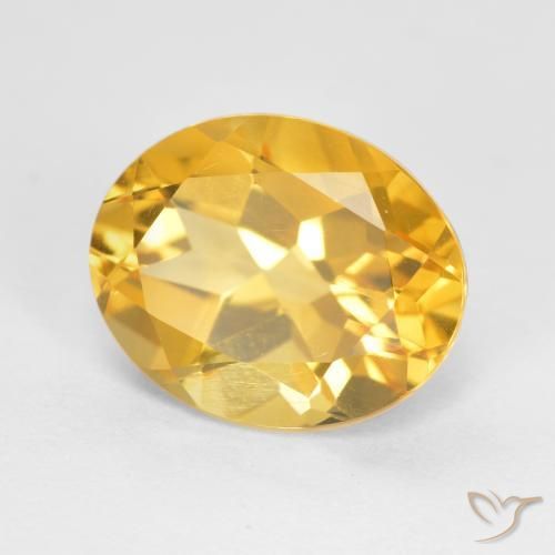 Citrino Oro brillante naturale da 3.38 ct, Ovale, VS