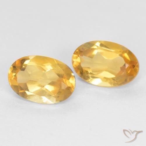 Gemme di Citrino Oro medio naturale da 0.85 ct, Ovale, VS