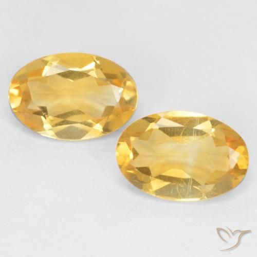 0.79ctw Naturale Oro medio Citrino, Ovale, VS