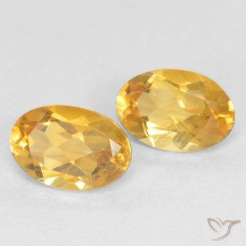 Gemme di Citrino Dorato naturale da 0.78 ct, Ovale, VS