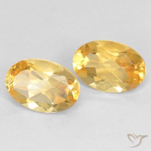 Gemme di Citrino Oro medio naturale da 0.83 ct, Ovale, VVS-VS