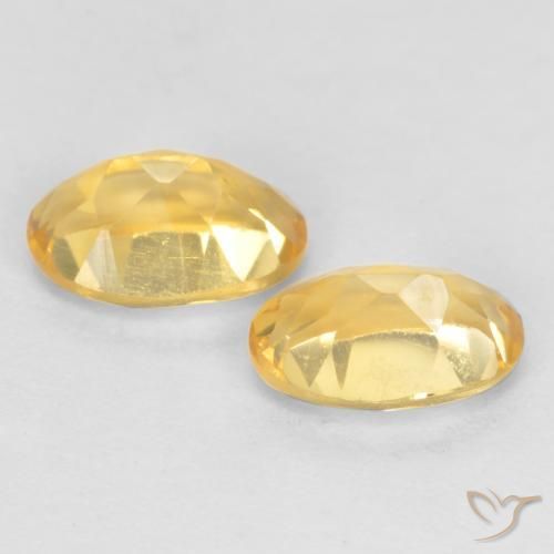 Gemme di Citrino Oro medio naturale da 0.83 ct, Ovale, VVS-VS