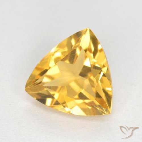 Citrino Oro brillante naturale da 0.94 ct, Taglio trillion, VS