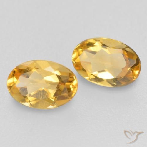 Gemme di Citrino Dorato medio naturale da 0.83 ct, Ovale, VVS-VS