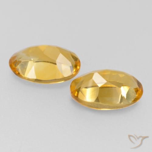 Gemme di Citrino Dorato medio naturale da 0.83 ct, Ovale, VVS-VS